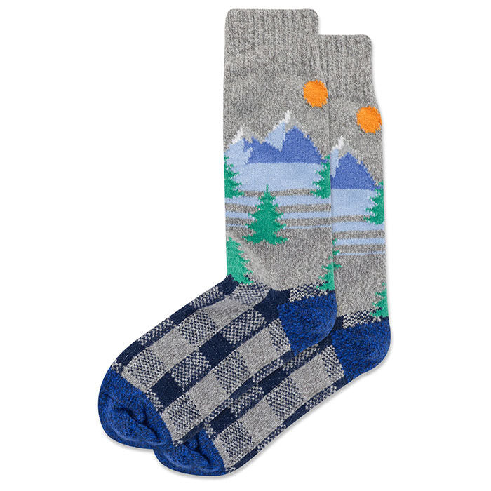 "Mountain" Polyester Boot Socks by Hot Sox - Large - SALE