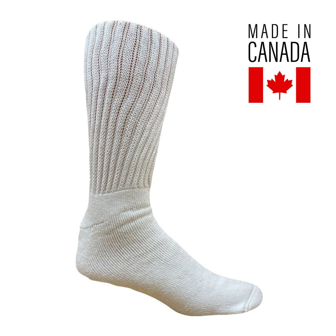 X-Large Everyday Casual White Sock