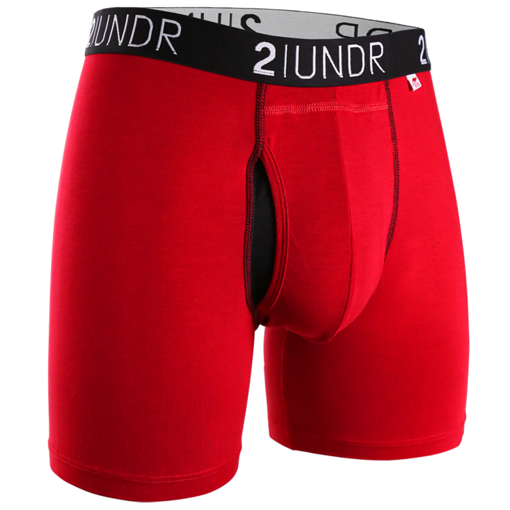 2UNDR Swing Shift 6" Boxer Brief - Red