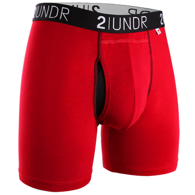 2UNDR Swing Shift 6" Boxer Brief - Red