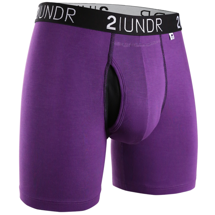 2UNDR Swing Shift 6" Boxer Brief - Purple