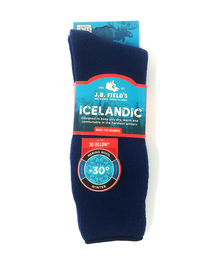 Dark blue winter thermal sock