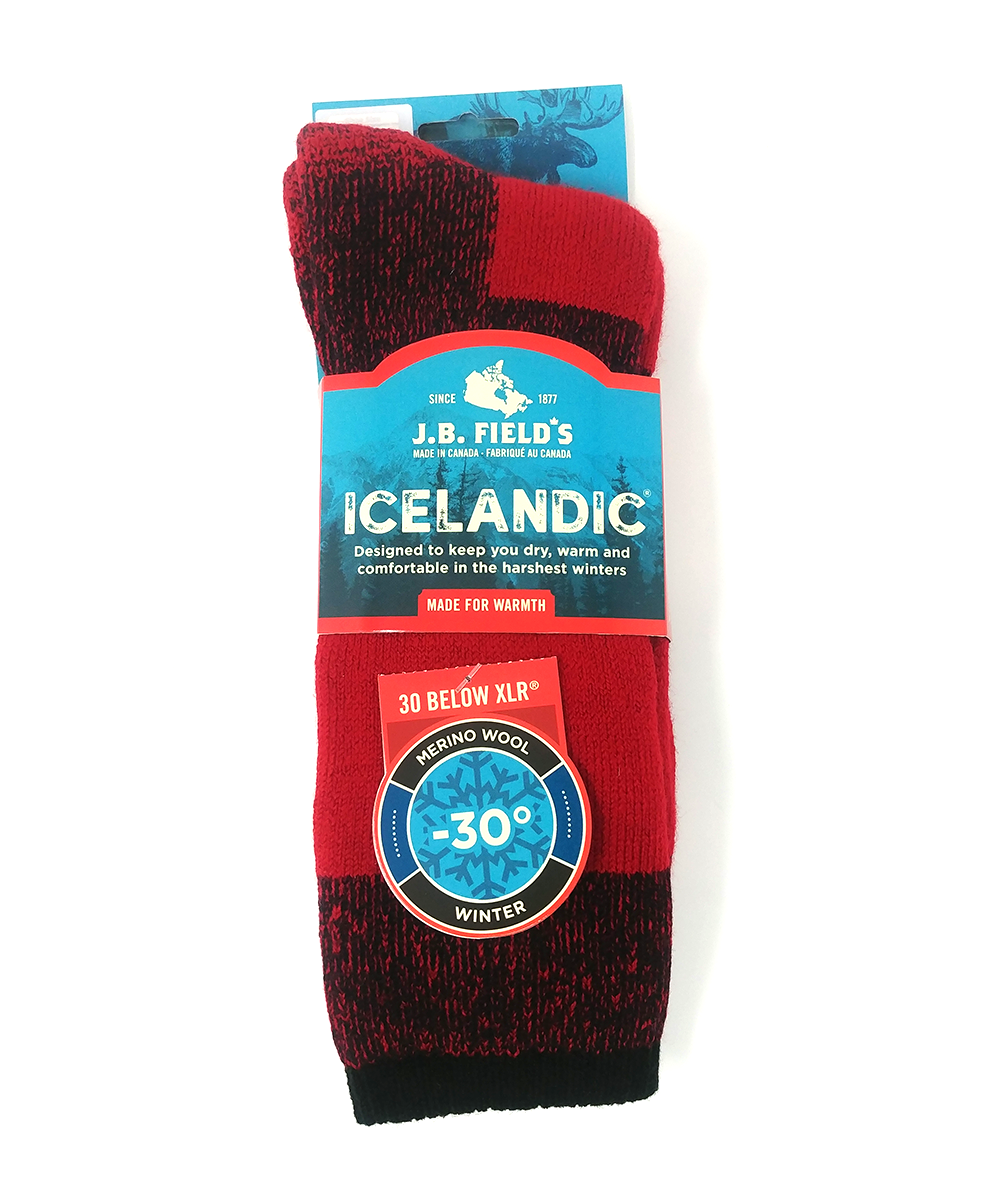 winter thermal socks in red