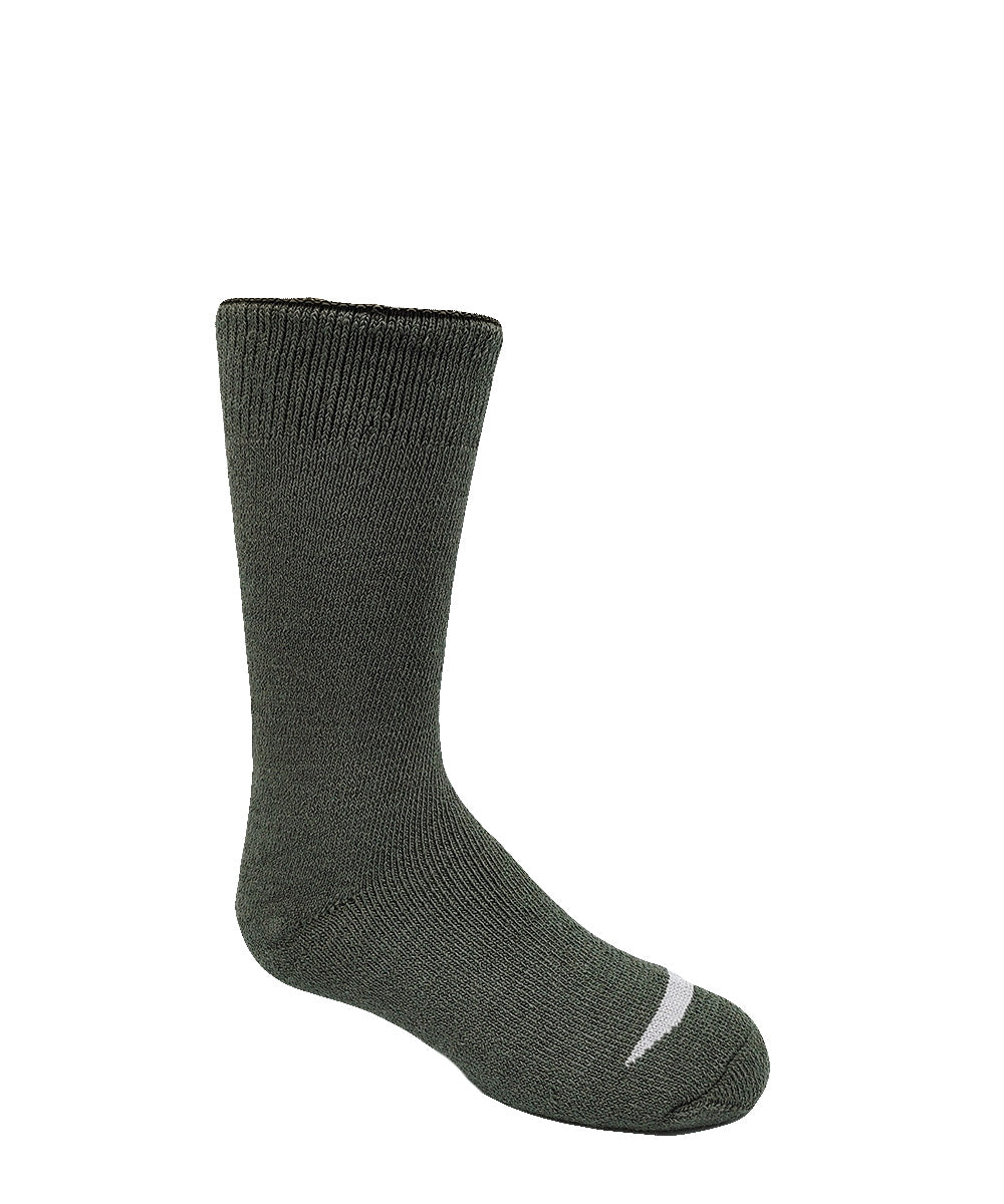 Kid's Merino Wool Thermal Socks In Green