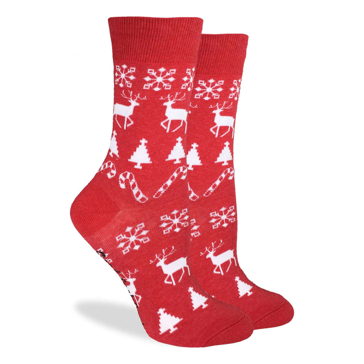 "Christmas Holiday" Cotton Crew Socks by Good Luck Sock