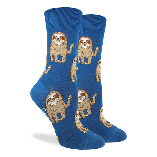 "Hello Sloth" Crew Socks by Good Luck Sock