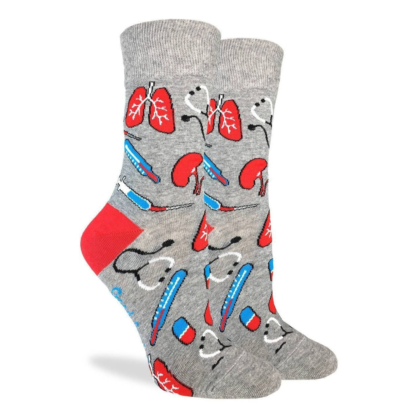 "Medical" Cotton Crew Socks by Good Luck Sock - SALE