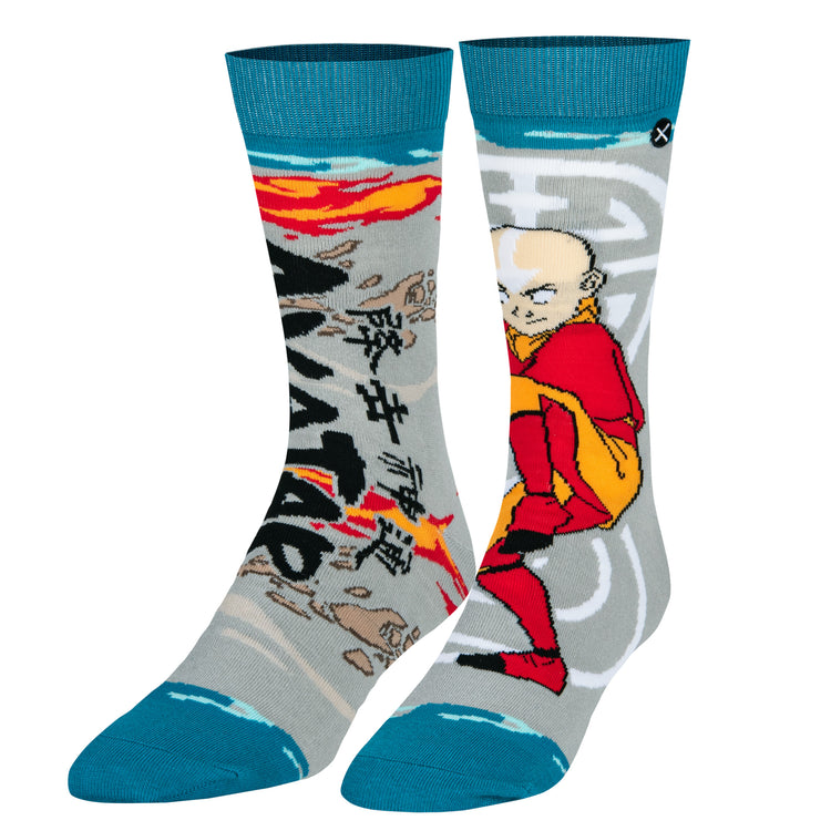 "Aang the Last Airbender" Cotton Crew Socks by ODD Sox