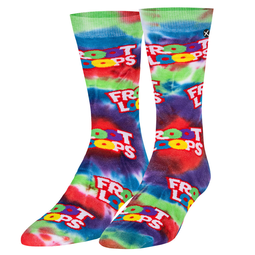 "Froot Loops" Cotton Crew Socks by ODD Sox
