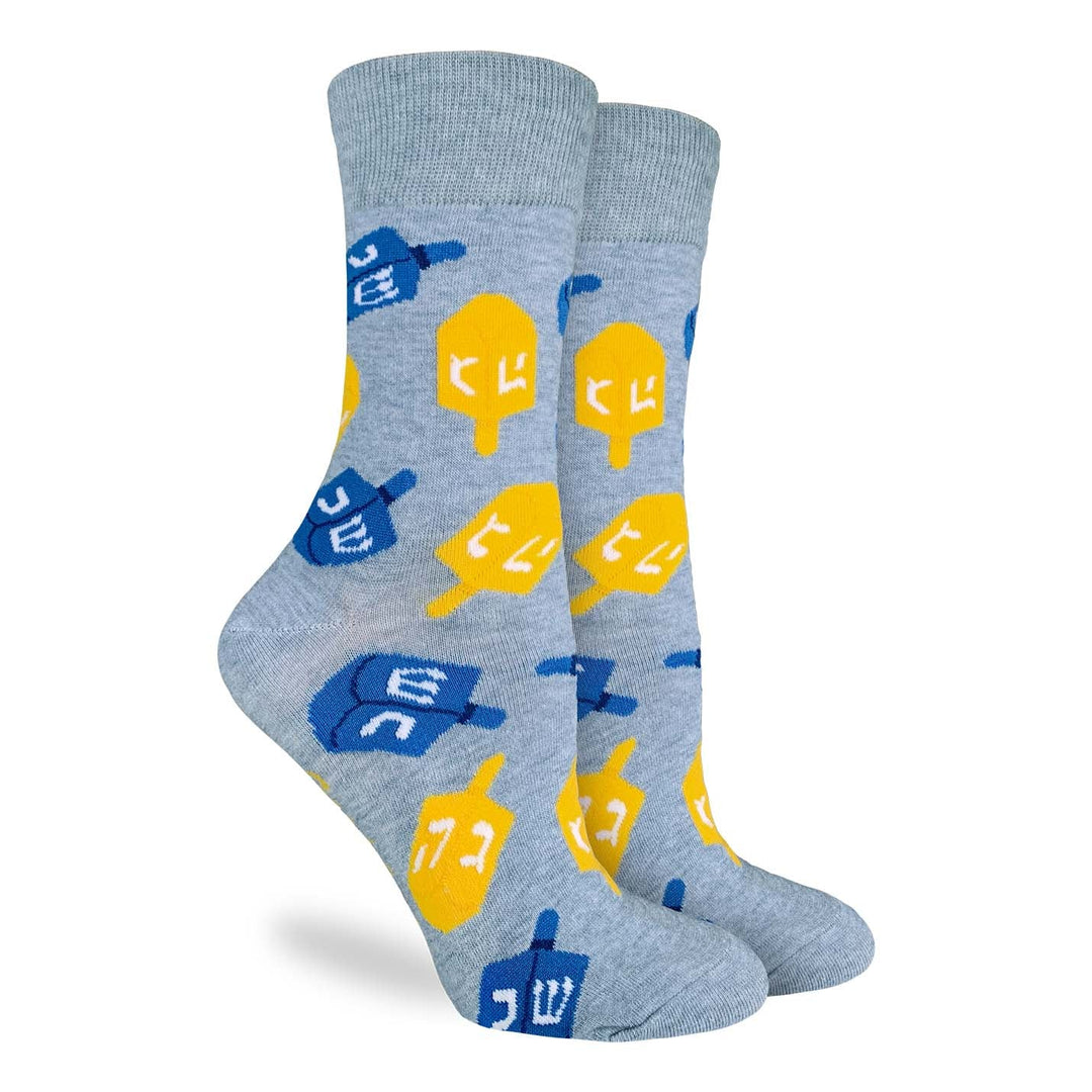 "Hanukkah Dreidel" Crew Socks by Good Luck Sock - SALE