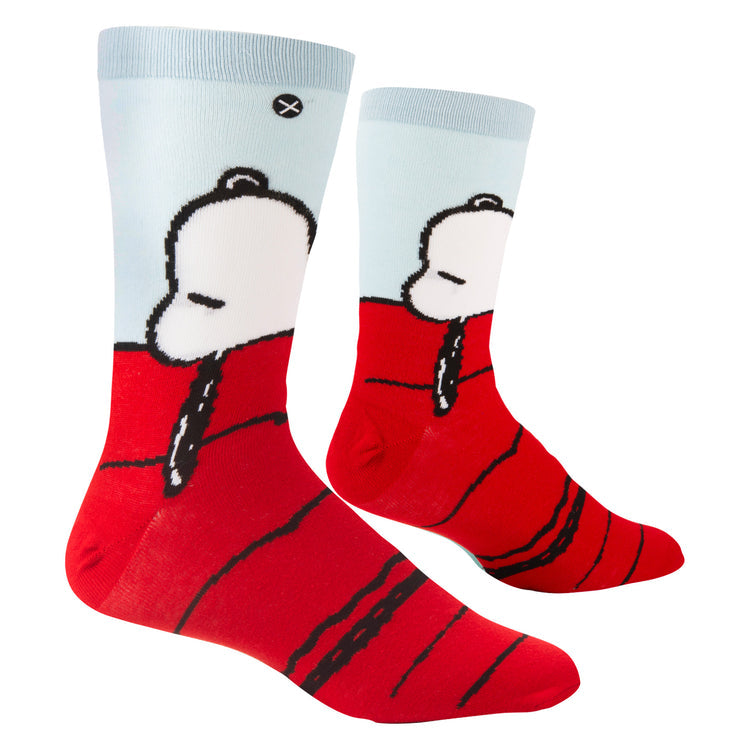 "Snoopy & Woodstock" Cotton Blend Crew Socks by ODD Sox - Large