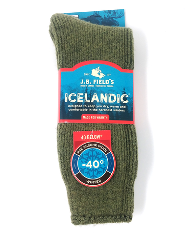Green Thermal Socks For Winter