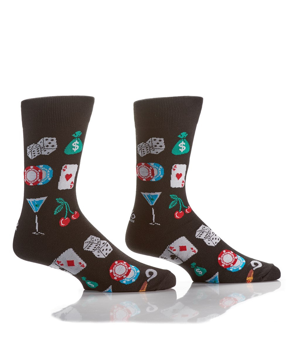 Chaussettes en coton « The Gambler » par YO Sox - Taille L