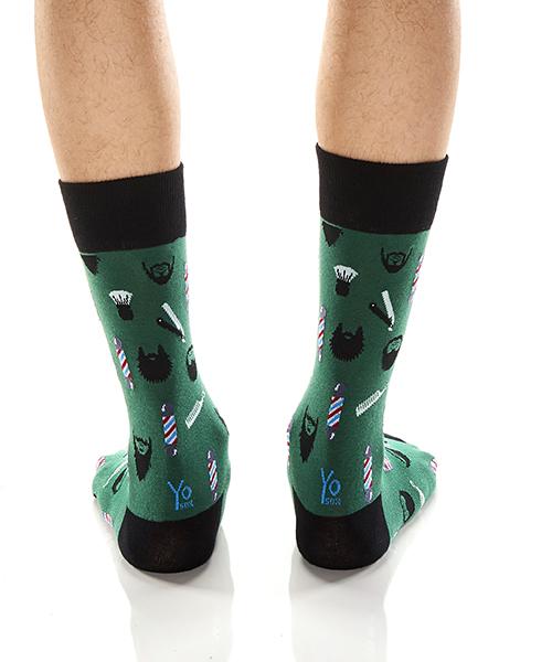 "Team Beard" Cotton Dress Crew Socks by YO Sox - Large