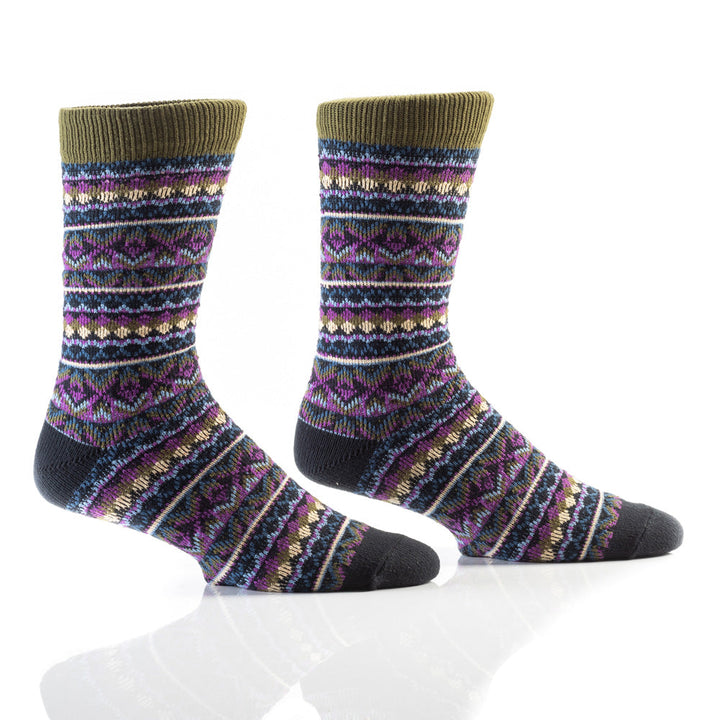 Chaussettes mi-mollet « Blue Softies » de YO Sox - Taille L 