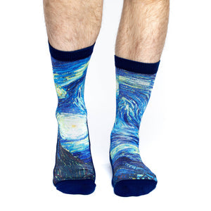"The Starry Night" Crew Socks by Good Luck Sock