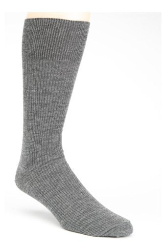 grey  wool dress sock