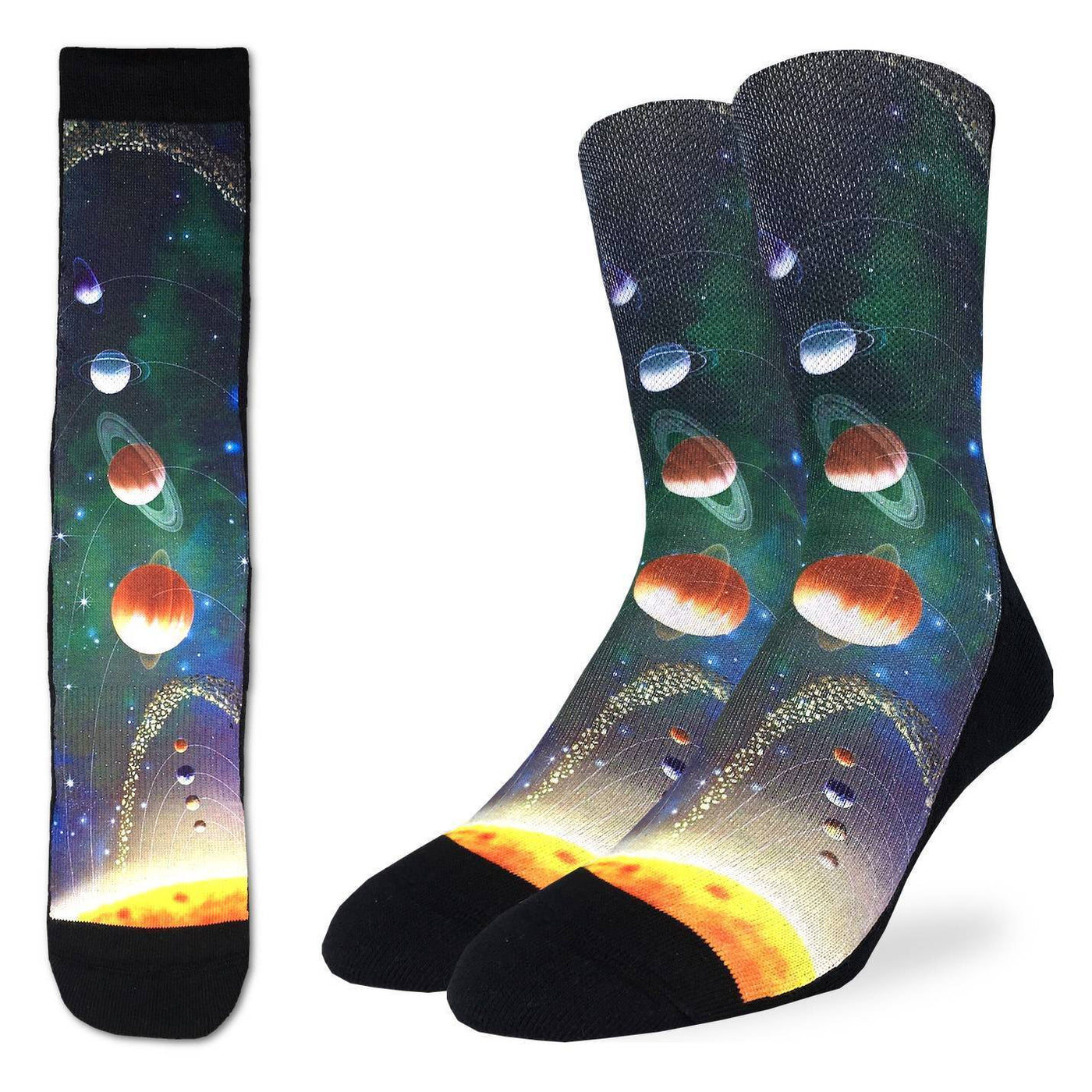 "Solar System" Crew Socks by Good Luck Sock