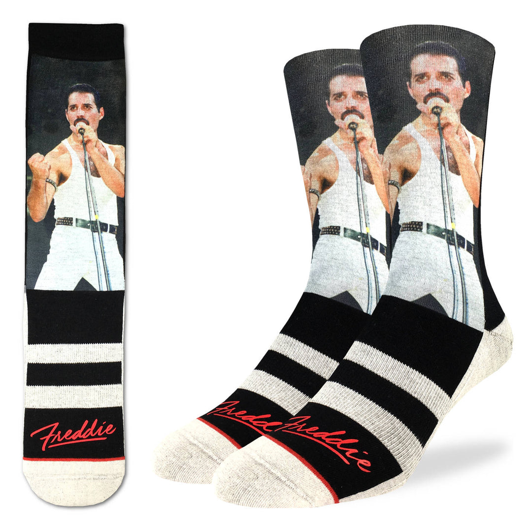 "Freddie at Live Aid" Active Socks by Good Luck Sock
