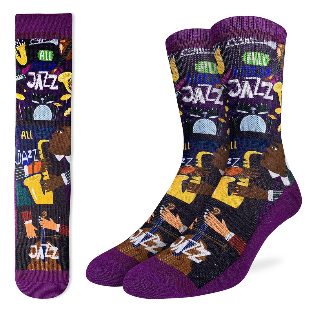 Jazz Active Fit Socks by Good Luck Sock - Large