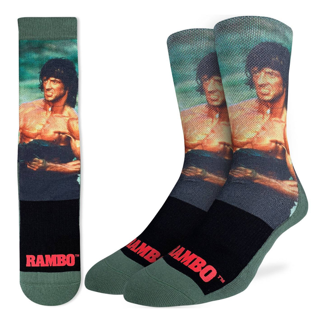 Rambo Themed Active Fit Socks by Good Luck Sock