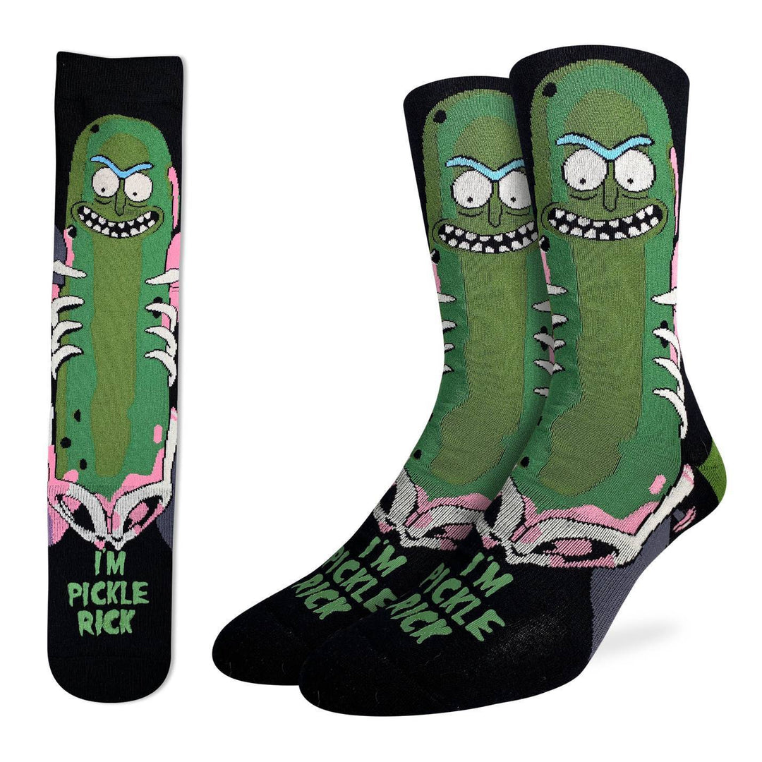 "Rick and Morty, Pickle Rick" Active Socks by Good Luck Sock - Large