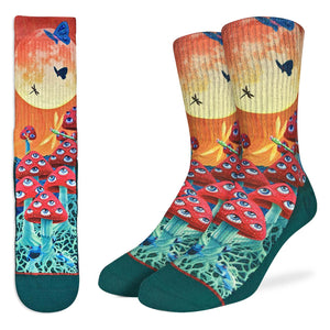 "Magic Mushrooms" Socks by Good Luck Sock