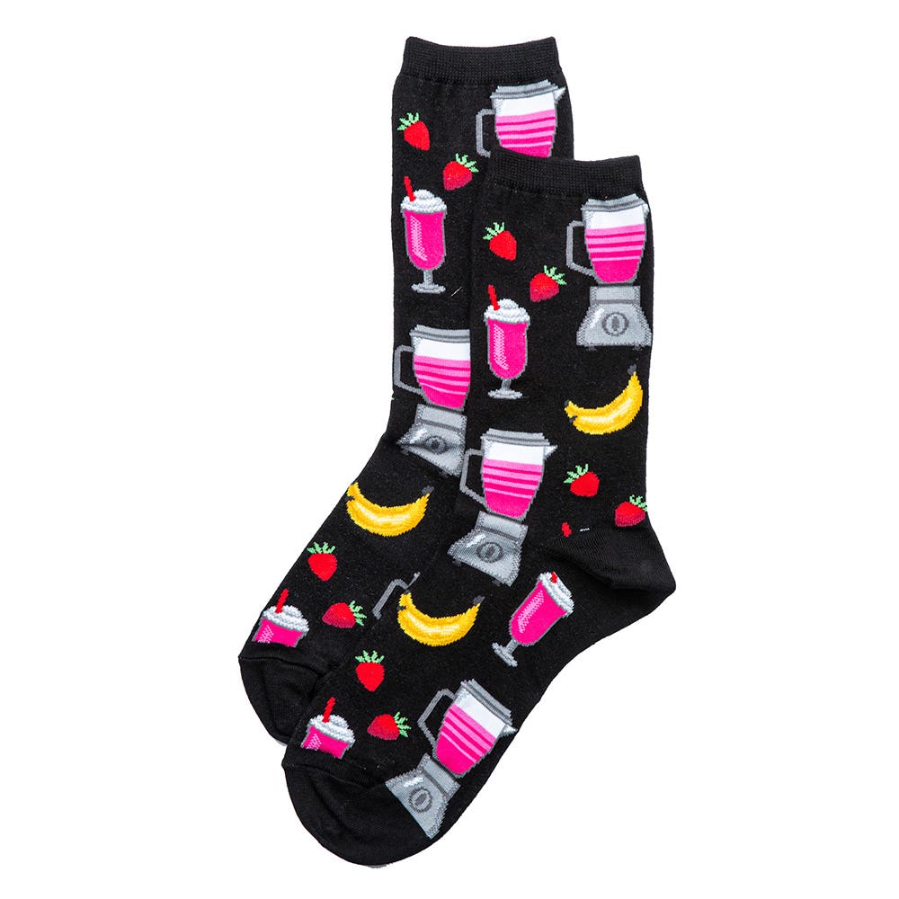 "Smoothies" Cotton Crew Socks by Hot Sox - Medium