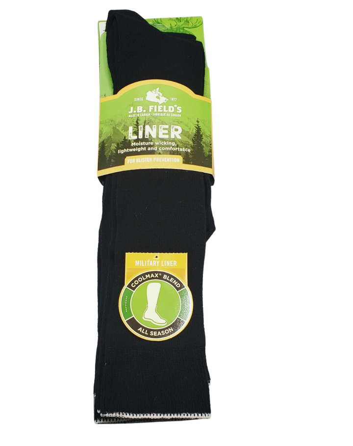 Coolmax liner sock in black
