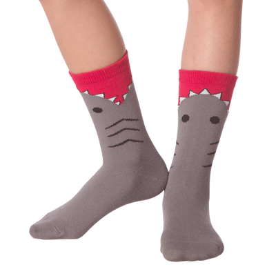 Kid's "Shark" Crew Socks by K Bell