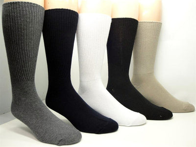 J.B. Field's "Cotton Weekender" 90% Organic Cotton Non-Binding Diabetic Sock