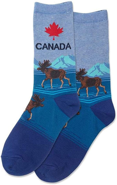 animal socks with canada moose 