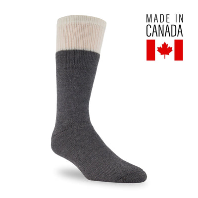 Men's Mid-Grey Thermal Wool Boot Socks