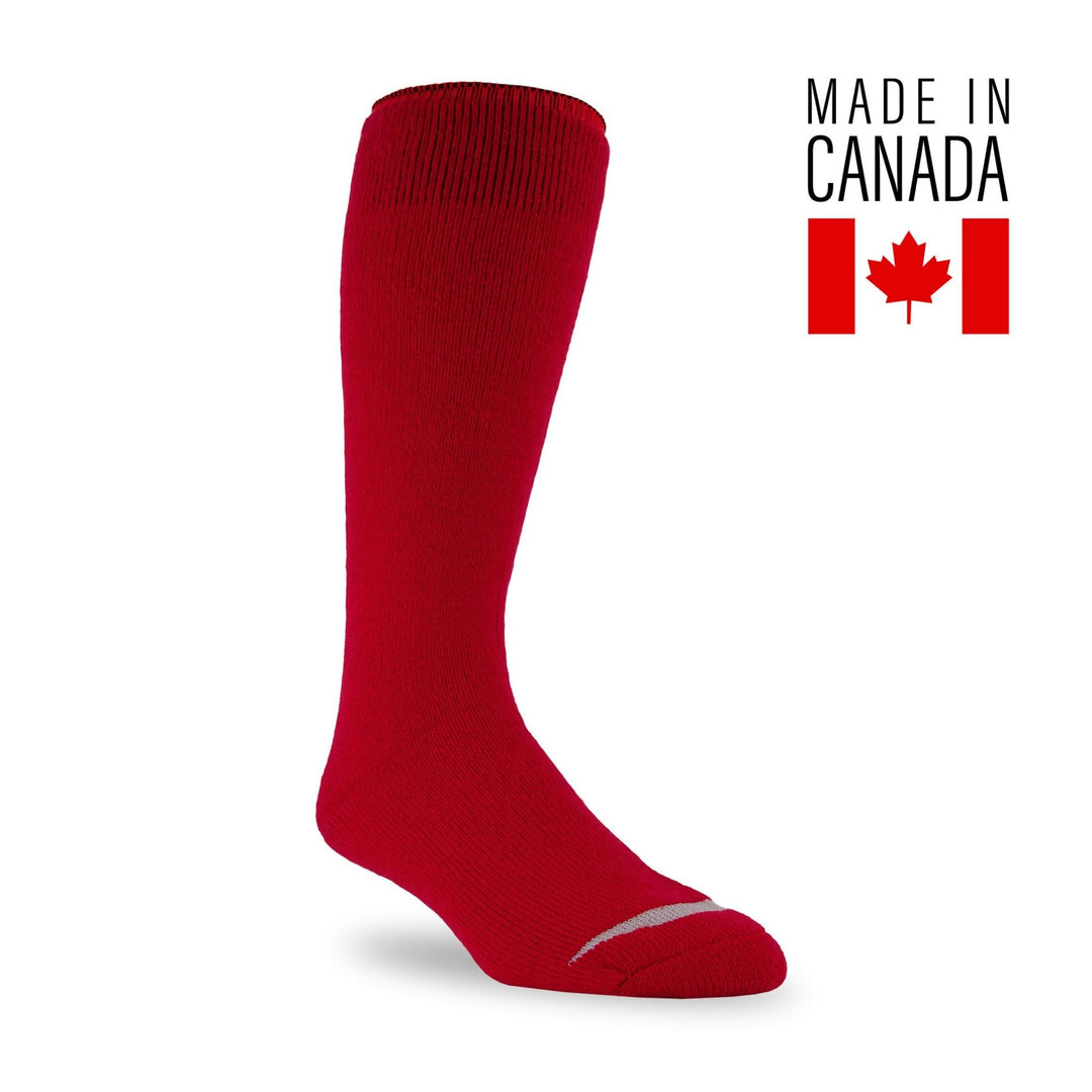 Red Over-the-Calf Thermal Socks