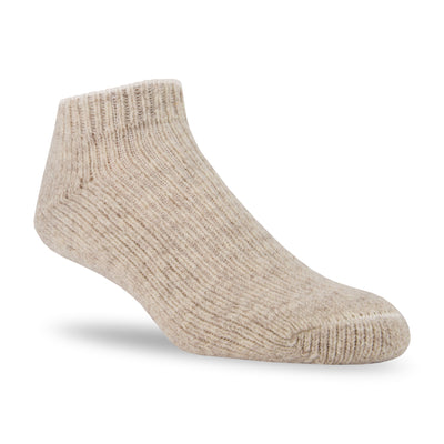 Wool Beige Thermal Slipper Ankle Socks