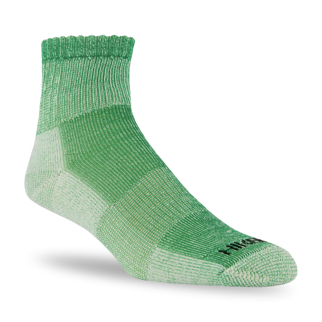 merino wool hiking ankle socks in green