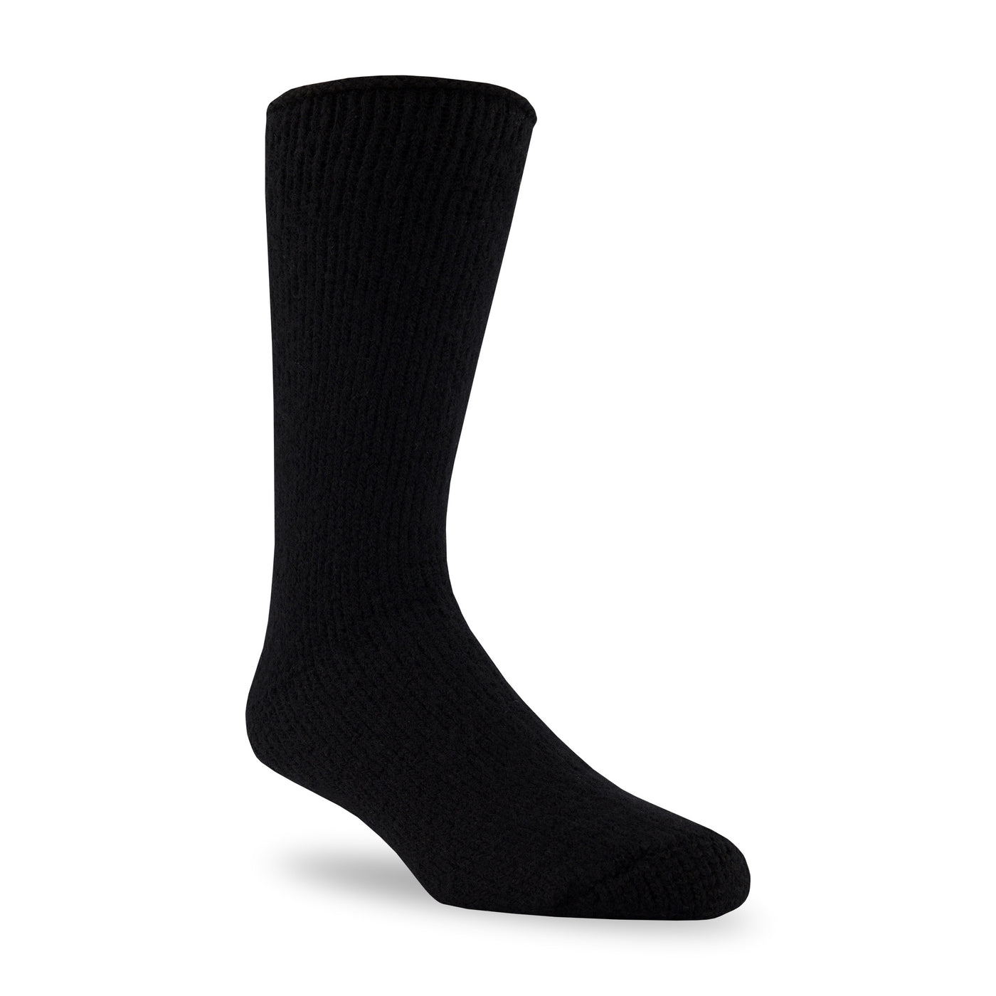 black wool thermal socks