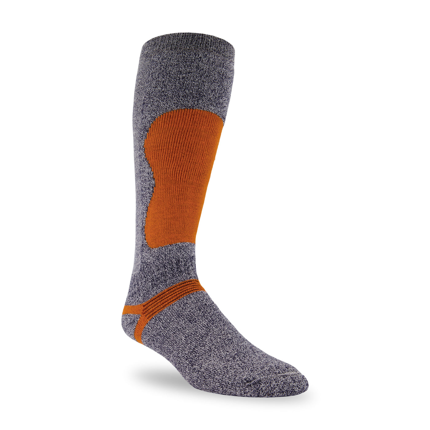 Orange Knee High  Thermal Ski Socks