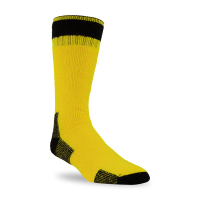 Yellow Acrylic Thermal Boot Socks