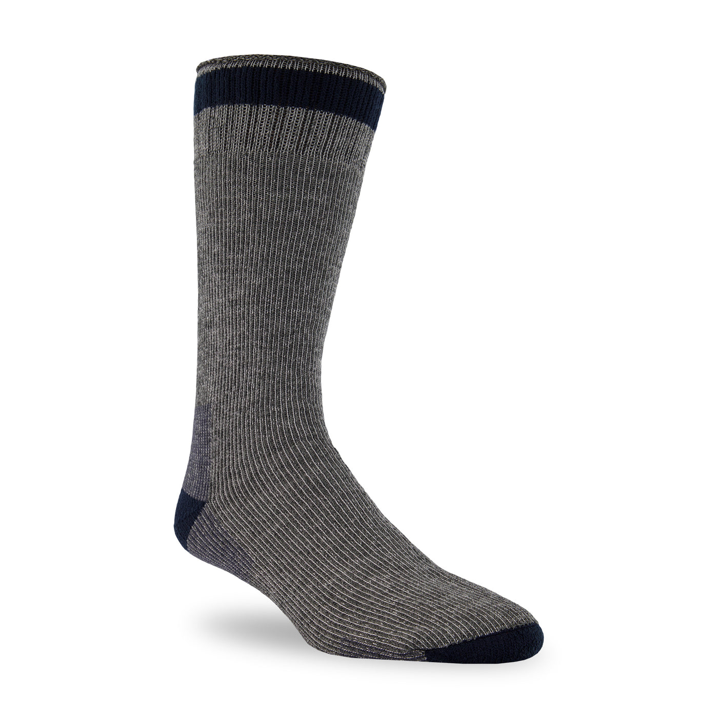  Grey/Navy Acrylic Thermal Boot Socks 