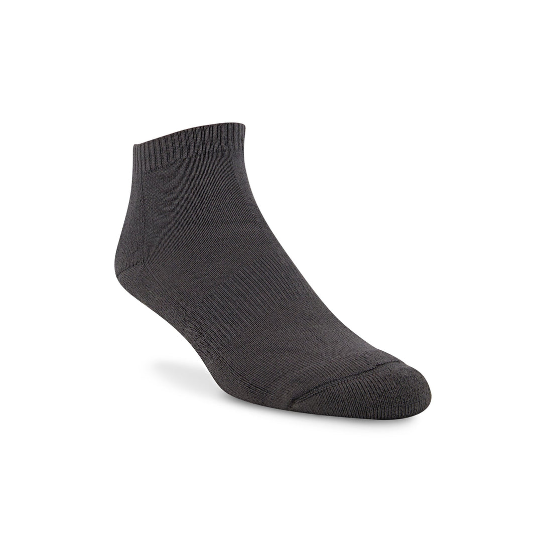 plain bamboo ankle socks in grey