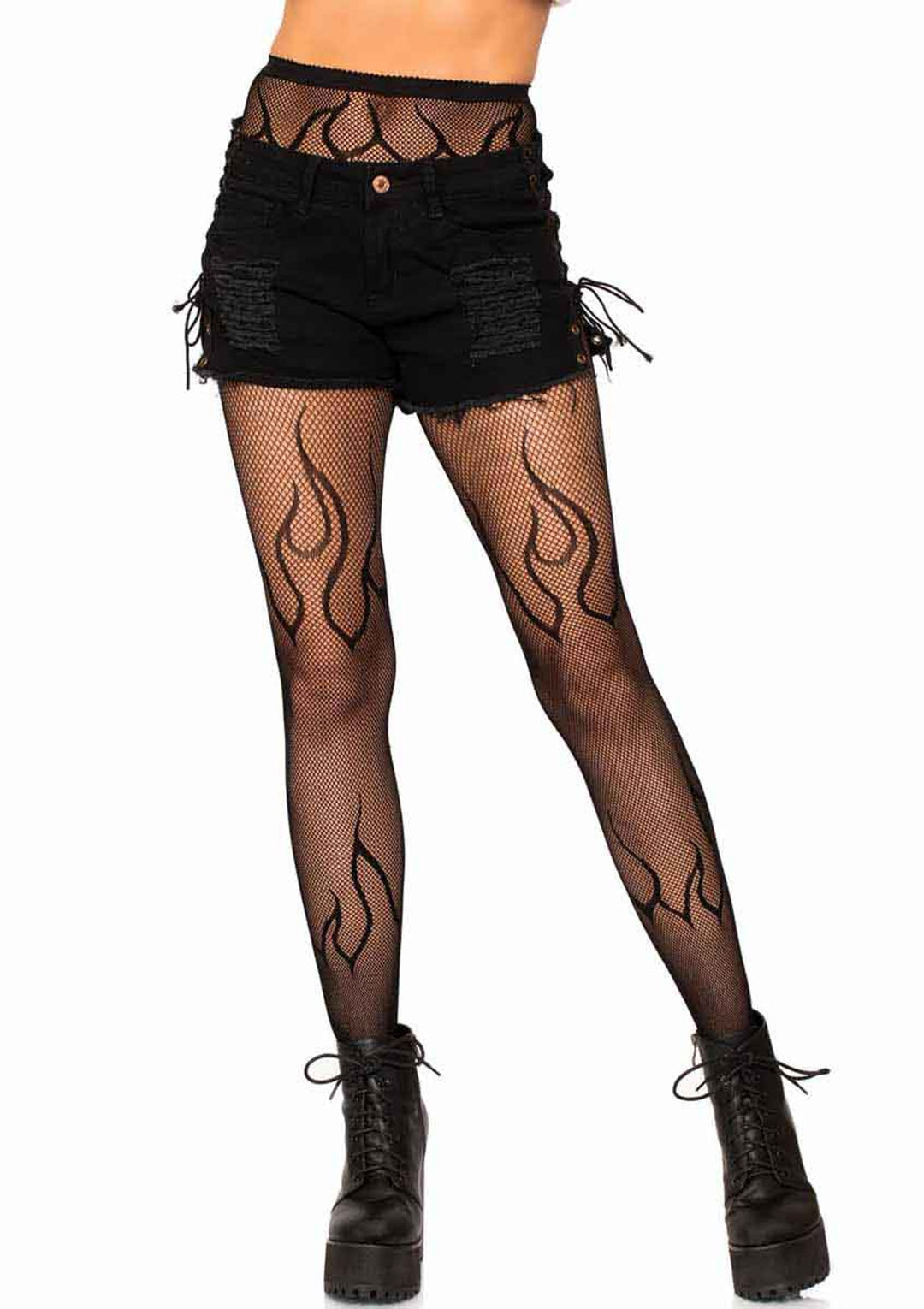 Flame Net Fishnet Tights from Leg Avenue