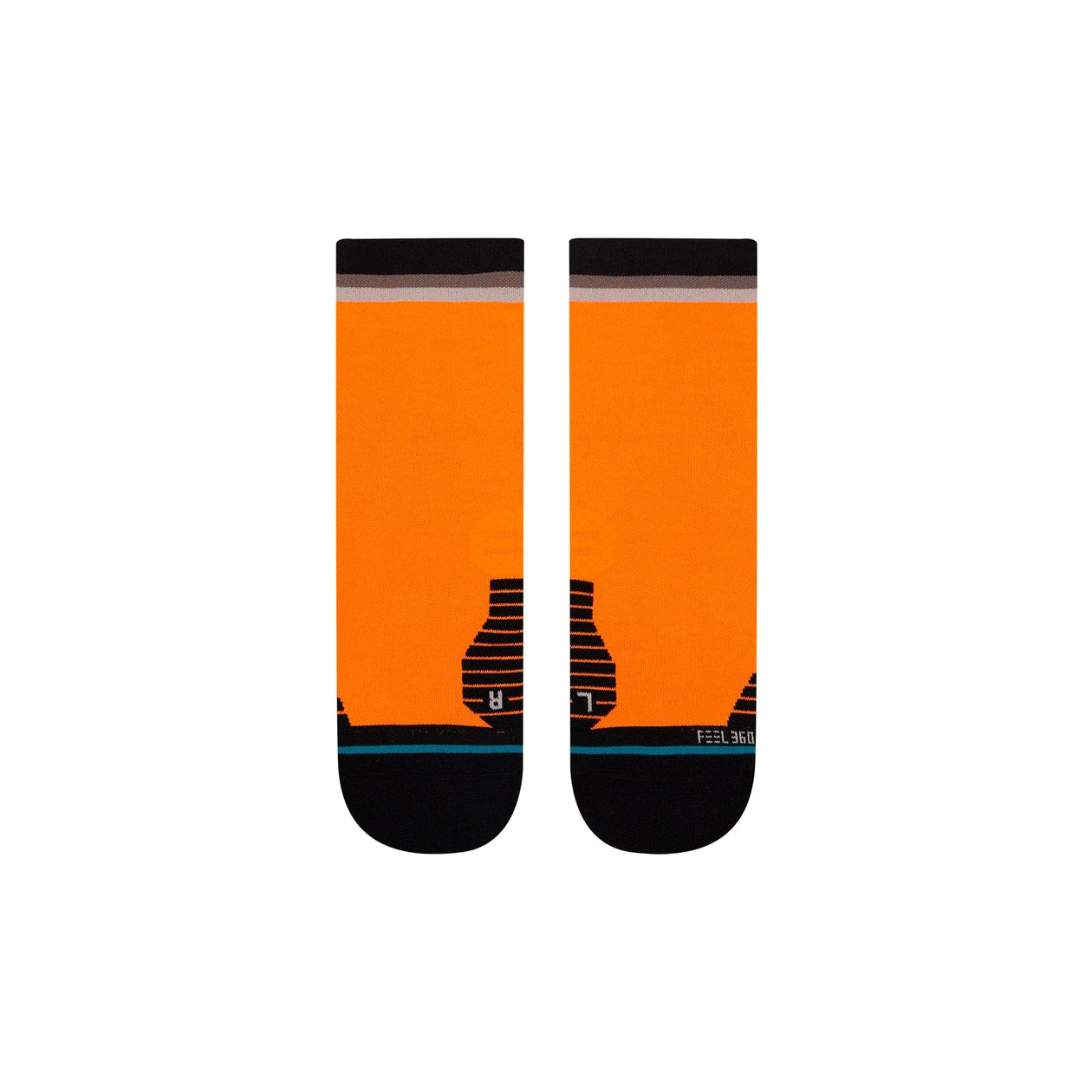 orange ankle socks
