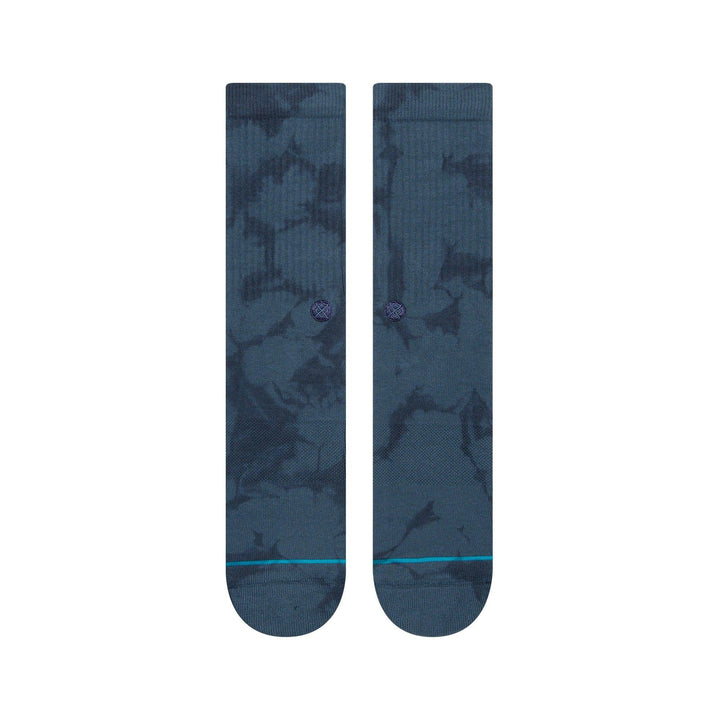 "Inflexion" Combed Cotton Blend Crew Socks - Large