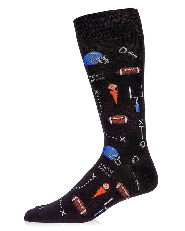 football-themed bamboo socks