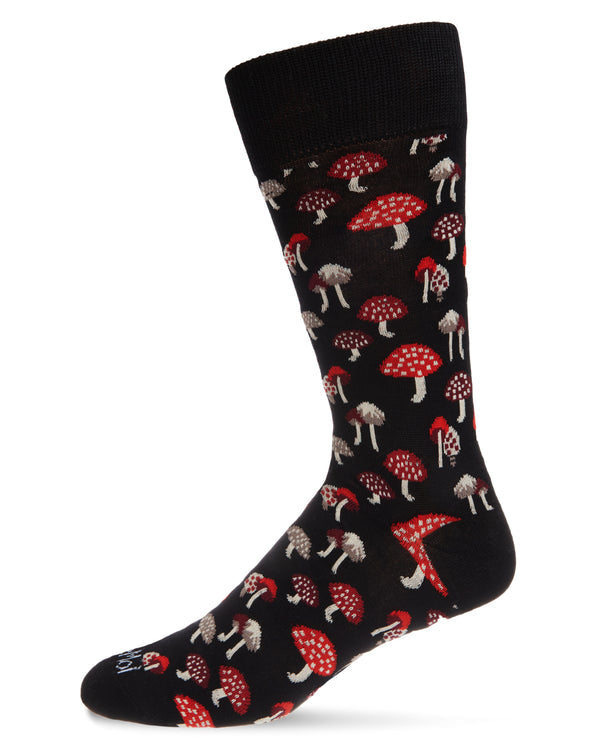 mushroom bamboo socks