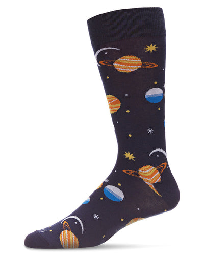 bamboo socks with planets pattern