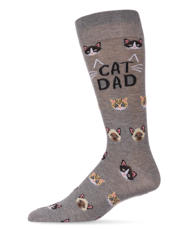 cat dad animal bamboo socks