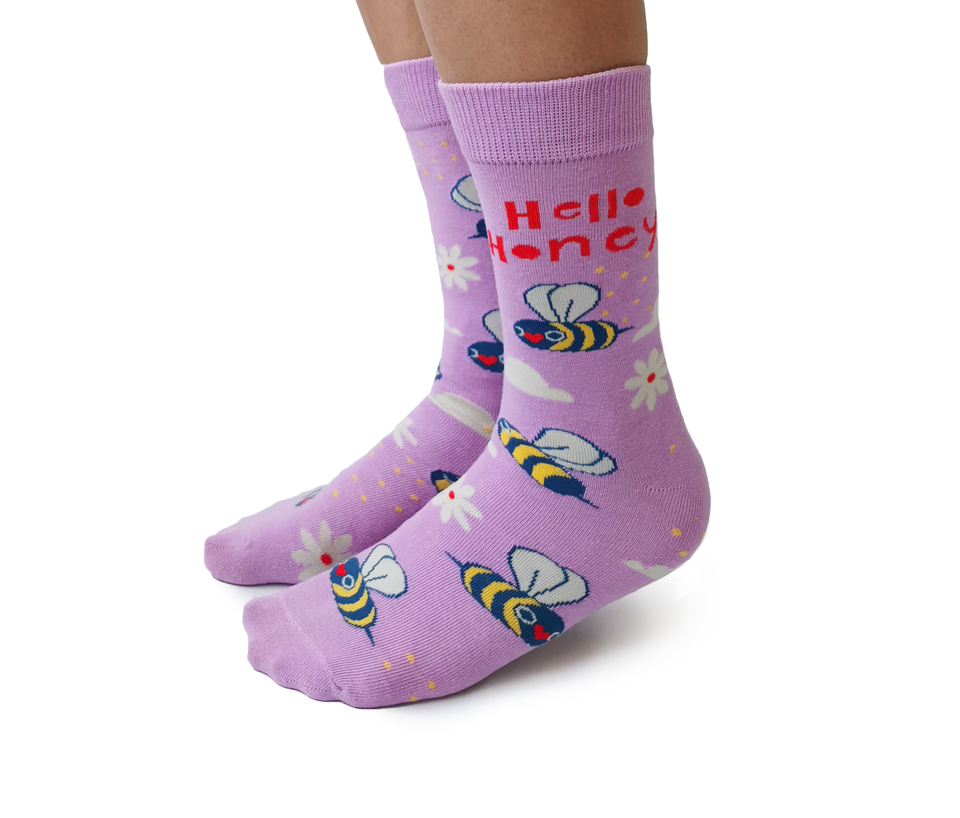 animal socks with bees