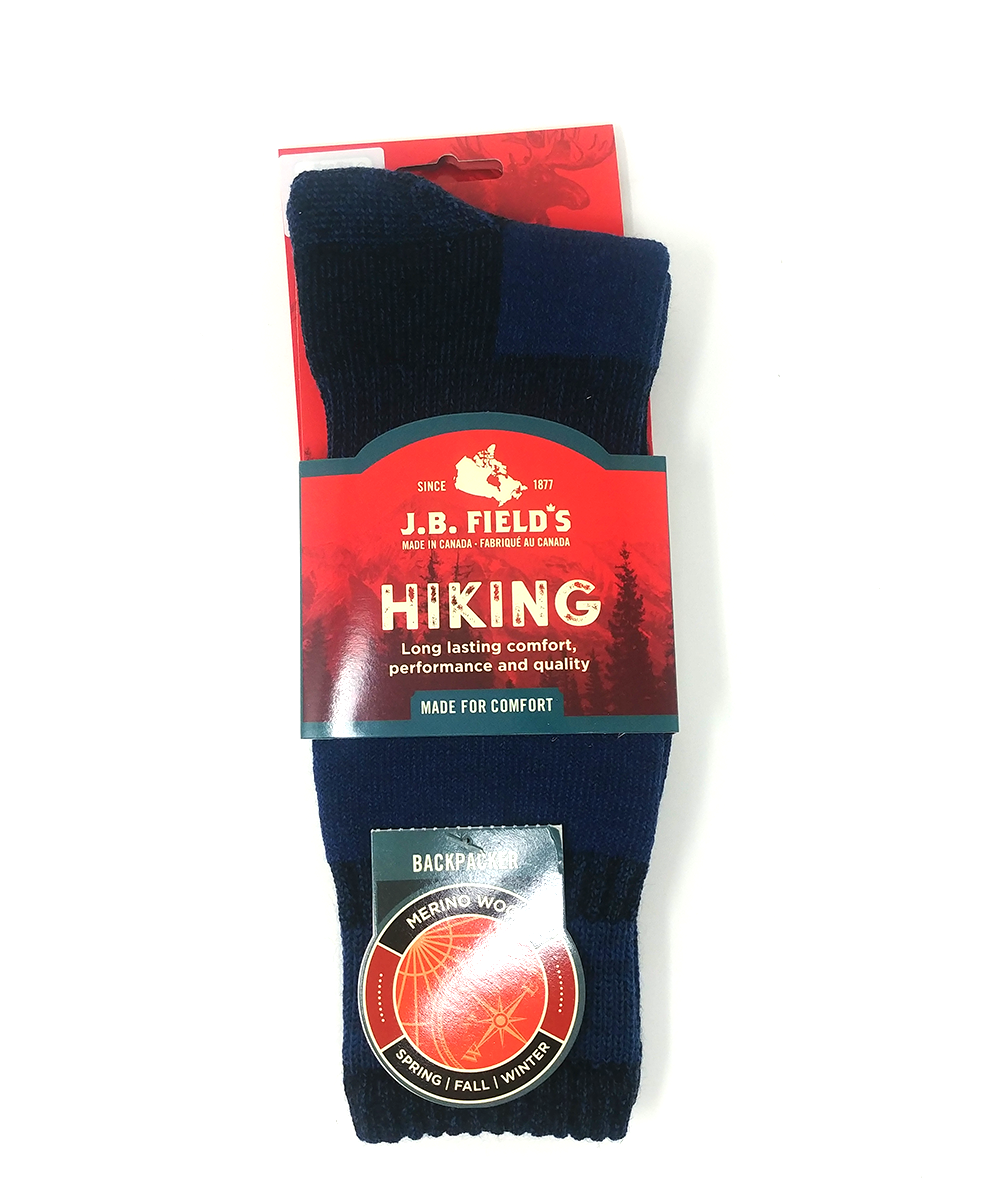 Field's Backpacker Lightweight Merino Hiking Socks Made in